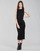 Clothing Women Short Dresses Karl Lagerfeld KITTED WRAP DRESS Black