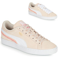 Shoes Women Low top trainers Puma SUEDE TRIPLEX Pink / White