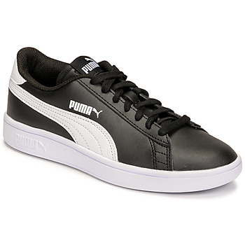 Puma  SMASH JR  boys's Children's Shoes (Trainers) in Black. Sizes available:3.5 kid,4 kid,5,6