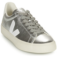 Shoes Women Low top trainers Veja CAMPO Silver / White