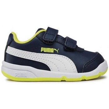 Shoes Children Low top trainers Puma Stepfleex 2 SL VE V Inf White, Navy blue