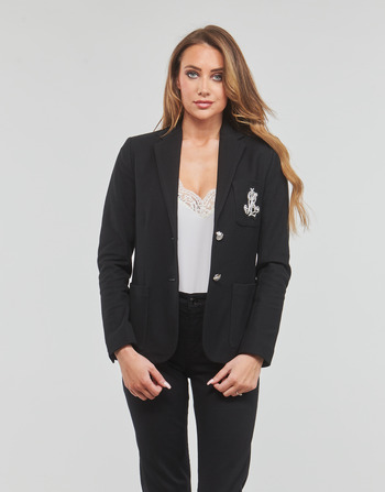 Clothing Women Jackets / Blazers Lauren Ralph Lauren ANFISA-LINED-JACKET Black