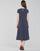 Clothing Women Long Dresses Lauren Ralph Lauren PIPPA-CAP SLEEVE-DAY DRESS Blue
