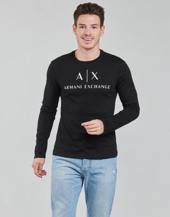 Clothing Men Long sleeved tee-shirts Armani Exchange 8NZTCH Black