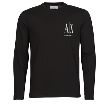 Clothing Men Long sleeved tee-shirts Armani Exchange 8NZTPL Black