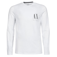 Clothing Men Long sleeved tee-shirts Armani Exchange 8NZTPL White