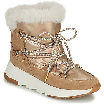 Geox  FALENA  women's Snow boots in Beige. Sizes available:3,4,5,6,7,7.5