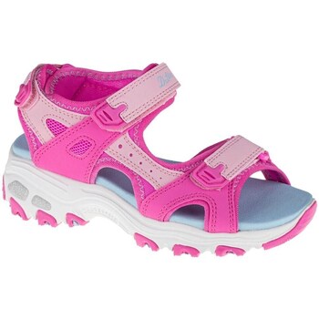 Shoes Children Sandals Skechers Dlites Light blue, Pink
