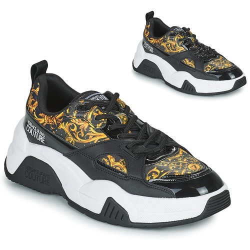 Shoes Women Low top trainers Versace Jeans Couture FELINA Black / Printed / Baroque