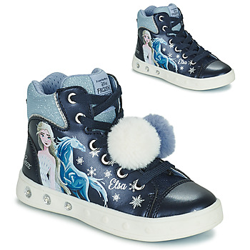 Geox  SKYLIN  girls's Children's Shoes (High-top Trainers) in Blue. Sizes available:7 toddler,7.5 toddler,8.5 toddler,9.5 toddler