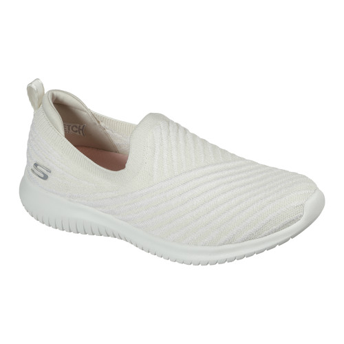 Shoes Women Slip-ons Skechers ULTRA FLEX COOL STREAK White