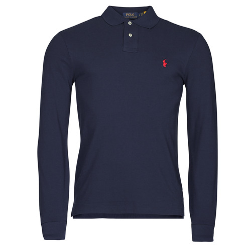 Clothing Men Long-sleeved polo shirts Polo Ralph Lauren TREKINA Blue