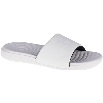 Shoes Women Flip flops Under Armour Ansa Fixed Slides White