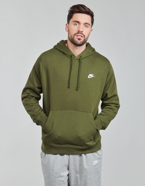 Clothing Men Sweaters Nike NIKE SPORTSWEAR CLUB FLEECE Green / White