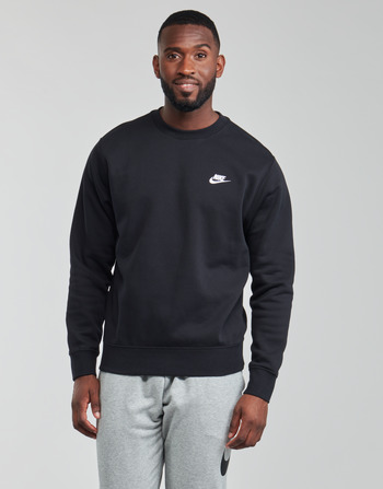 Clothing Men Sweaters Nike NIKE SPORTSWEAR CLUB FLEECE Black / White