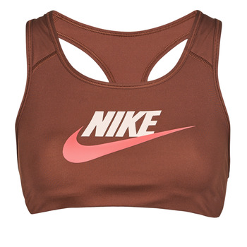 Clothing Women Sport bras Nike W NK DF SWSH CB FUTURA GX BRA Brown