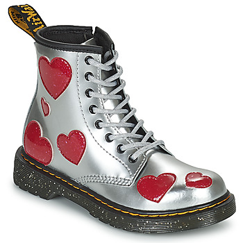 Shoes Girl Mid boots Dr. Martens 1460 J Silver / Pink