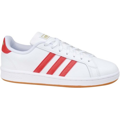 Shoes Men Low top trainers adidas Originals Grand Court Base White, Red