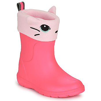 Shoes Girl Wellington boots Isotoner 99314 Pink