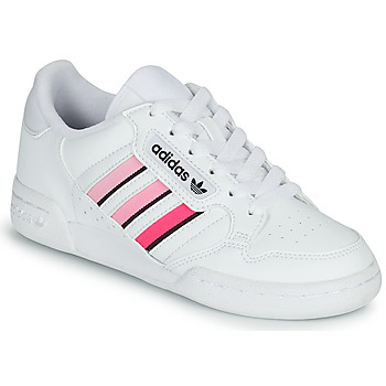 Adidas  CONTINENTAL 80 STRI J  girls's Children's Shoes (Trainers) in White. Sizes available:3.5 kid,5,4 kid,4.5 kid,5.5,3