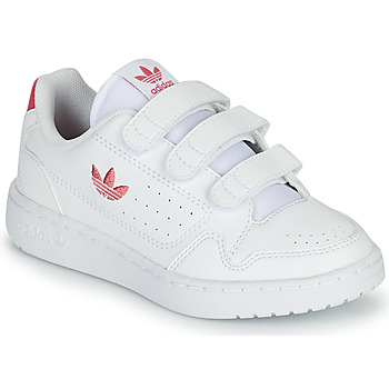 Shoes Girl Low top trainers adidas Originals NY 90  CF C White / Pink