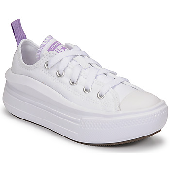 Converse  CHUCK TAYLOR ALL STAR MOVE CANVAS OX  girls's Children's Shoes (Trainers) in White. Sizes available:9.5 toddler,10 kid,11 kid,11.5 kid,12 kid,13 kid,1 kid,1.5 kid,2.5