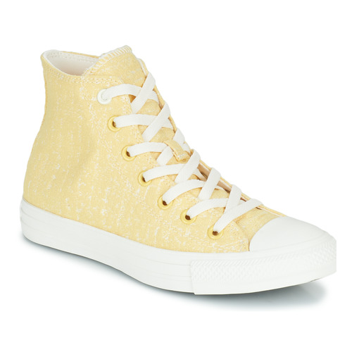 Shoes Women Hi top trainers Converse CHUCK TAYLOR ALL STAR HYBRID TEXTURE HI Yellow