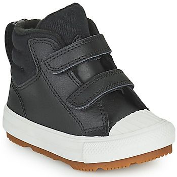 Converse  CHUCK TAYLOR ALL STAR BERKSHIRE BOOT SEASONAL LEATHER HI  boys's Children's Shoes (High-top Trainers) in Black. Sizes available:5.5 toddler,6 toddler,7 toddler,7.5 toddler,8.5 toddler