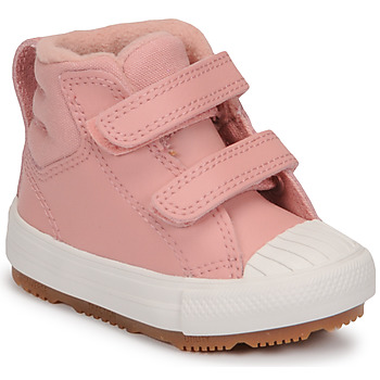 Converse  CHUCK TAYLOR ALL STAR BERKSHIRE BOOT SEASONAL LEATHER HI  girls's Children's Shoes (High-top Trainers) in Pink. Sizes available:4 toddler,4.5 toddler,5.5 toddler,6 toddler,7 toddler,7.5 toddler,8.5 toddler