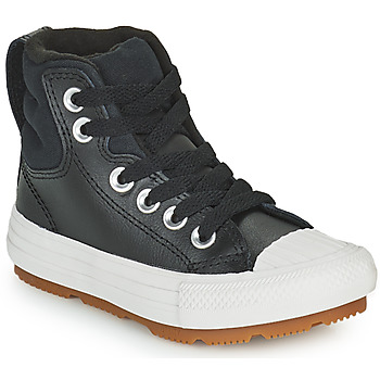 Converse  CHUCK TAYLOR ALL STAR BERKSHIRE BOOT SEASONAL LEATHER HI  boys's Children's Shoes (High-top Trainers) in Black. Sizes available:9.5 toddler,10 kid,11 kid,11.5 kid,12 kid,13 kid,1 kid,1.5 kid,2.5