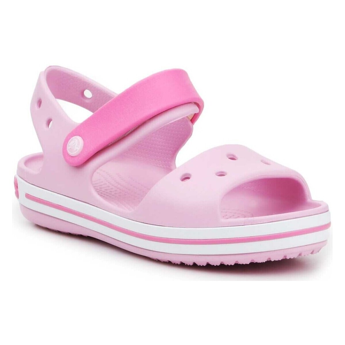 Shoes Girl Sandals Crocs Crocband Sandal Kids12856-6GD Pink