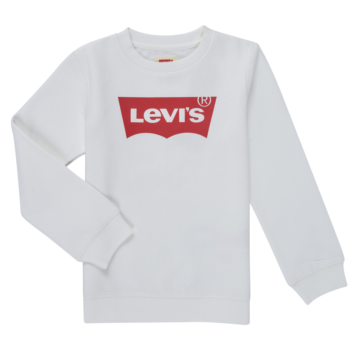 levis  batwing crewneck sweatshirt  boys's children's sweatshirt in white