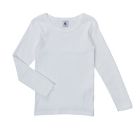 Clothing Girl Long sleeved tee-shirts Petit Bateau FATRE White