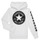 Clothing Boy Sweaters Converse SIGNATURE CHUCK PATCH PULLOVER HOODIE White