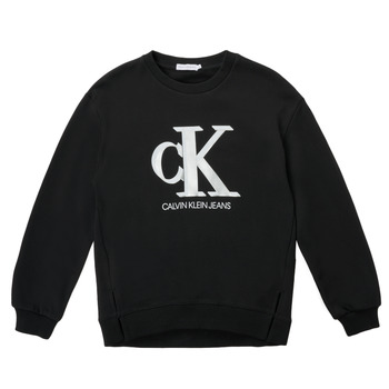 Clothing Girl Sweaters Calvin Klein Jeans POLLI Black