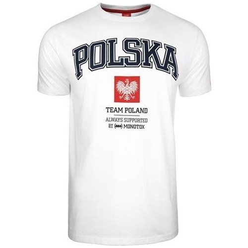 Clothing Men Short-sleeved t-shirts Monotox Polska College White