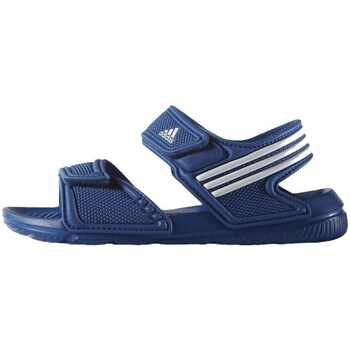 Shoes Children Sandals adidas Originals Akwah 9 K White, Blue