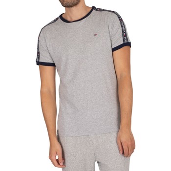 Tommy Hilfiger  Lounge Branded Taping T-Shirt  men's Sleepsuits in Grey