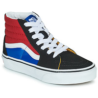 Shoes Boy Hi top trainers Vans SK8-HI Black / Red / Blue