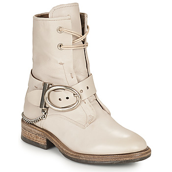 Airstep / A.S.98  FLOWER BUCKLE  women's Mid Boots in Beige. Sizes available:3,4,5,6,7,8,9