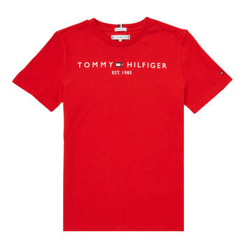 Clothing Children Short-sleeved t-shirts Tommy Hilfiger AIXOU Red