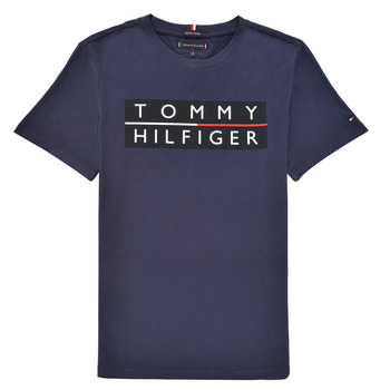 Clothing Boy Short-sleeved t-shirts Tommy Hilfiger TERRAD Marine