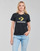 Clothing Women Short-sleeved t-shirts Converse STAR CHEVRON HYBRID FLOWER INFILL CLASSIC TEE Black