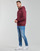 Clothing Men Sweaters Converse EMBROIDERED STAR CHEVRON PULLOVER HOODIE BB Bordeaux