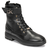 Shoes Women Ankle boots Calvin Klein Jeans CLEAT BIKER BOOT Black