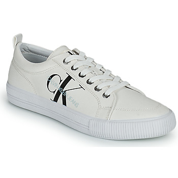 Shoes Women Low top trainers Calvin Klein Jeans VULCANIZED LACEUP SNEAKER White