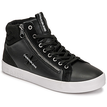 Shoes Men Hi top trainers Calvin Klein Jeans VULCANIZED MID LACEUP Black