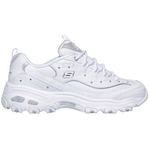 Shoes Women Low top trainers Skechers Dlites Glamour White