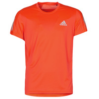 Clothing Men Short-sleeved t-shirts adidas Performance OWN THE RUN TEE App / White / lightning / orchid / Red