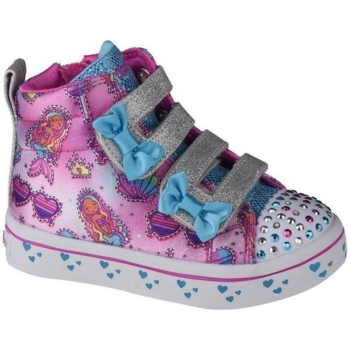 Shoes Children Mid boots Skechers Twilites Mermaid Gems Pink
